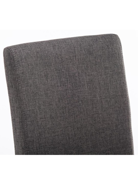 Juego de 2 sillas de comedor Ina tela capuchino, gris oscuro Juego de 2 sillas de comedor Ina tela capuchino, gris oscuro