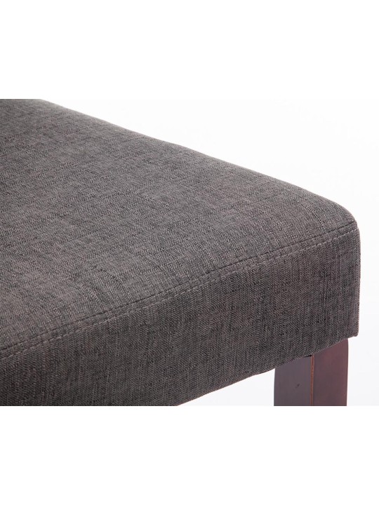 Juego de 2 sillas de comedor Ina tela capuchino, gris oscuro Juego de 2 sillas de comedor Ina tela capuchino, gris oscuro