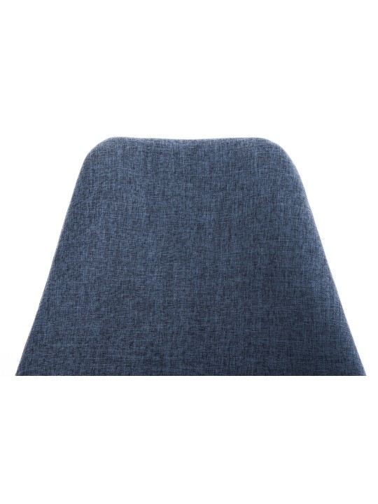 Silla Pata de Palo Tela Cuadrada, azul Silla Pata de Palo Tela Cuadrada, azul