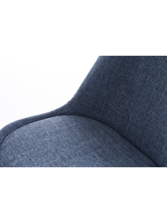 Silla Pata de Palo Tela Cuadrada, azul Silla Pata de Palo Tela Cuadrada, azul