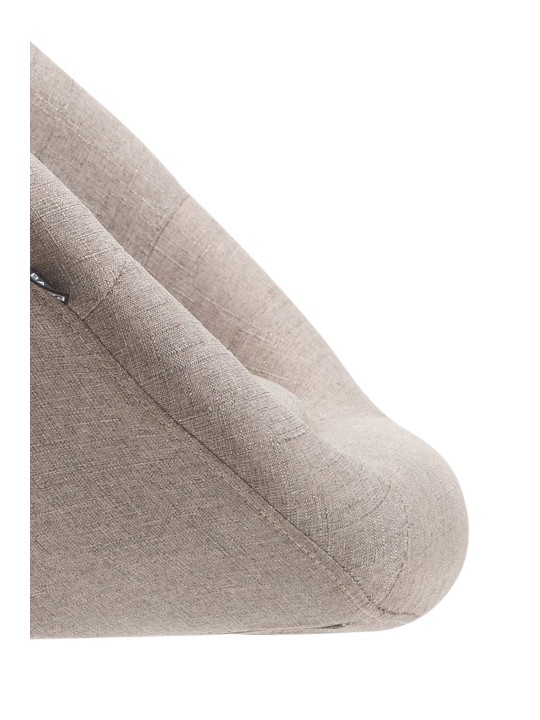 Taburete de bar London V2 tela cromo, taupe