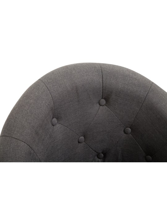 Taburete de bar London V2 tela cromo, gris oscuro