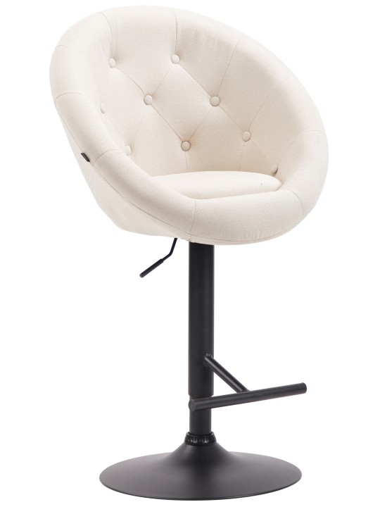 Taburete de bar London V2 tela, crema