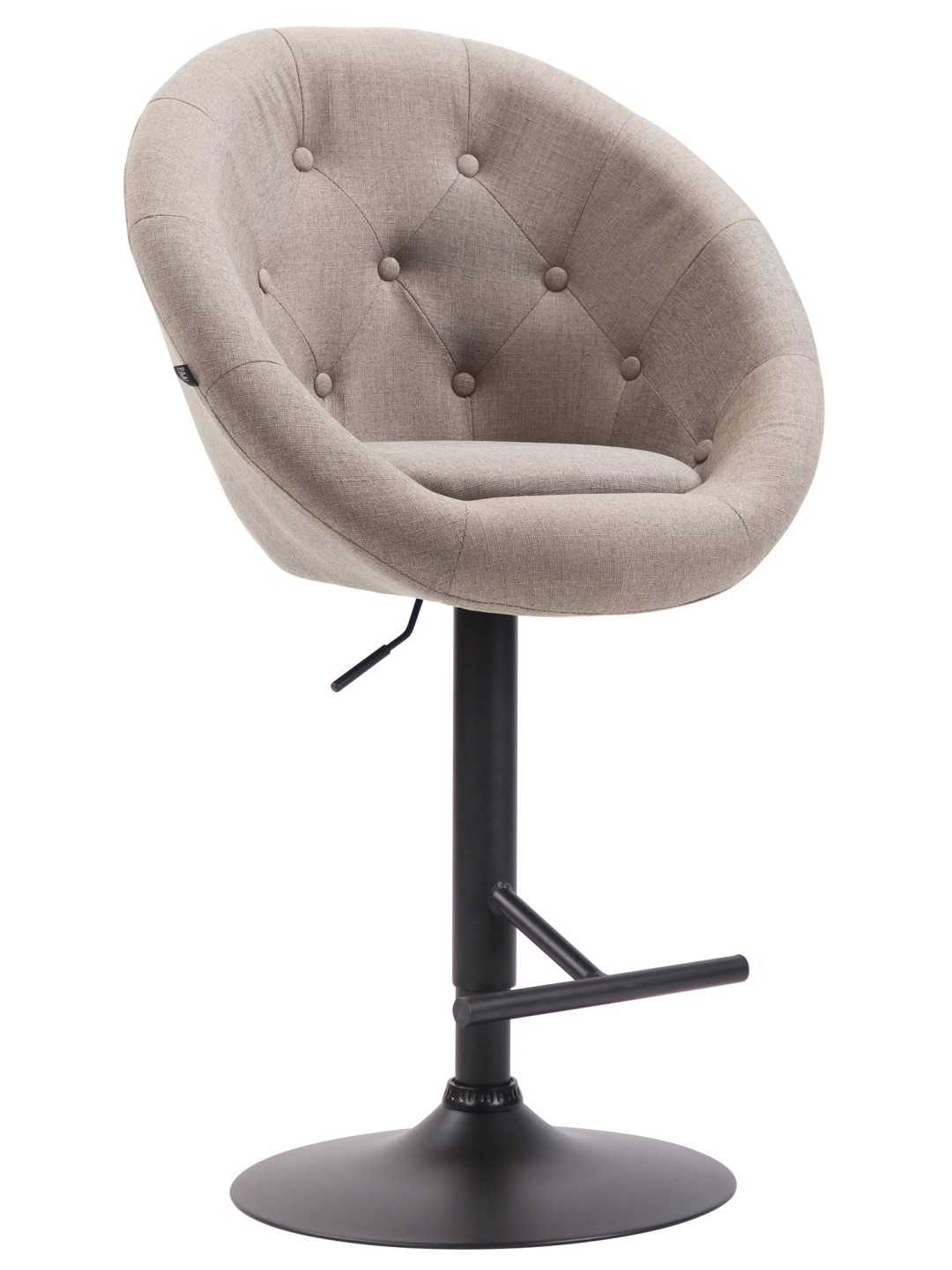 Taburete de bar London V2 tela, taupe