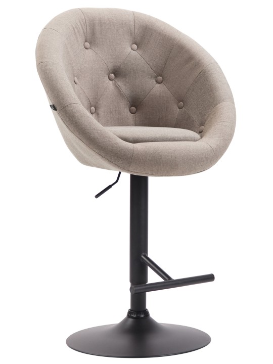 Taburete de bar London V2 tela, taupe