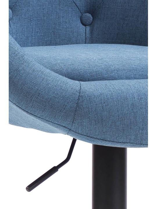 Taburete de bar London V2 tela, azul