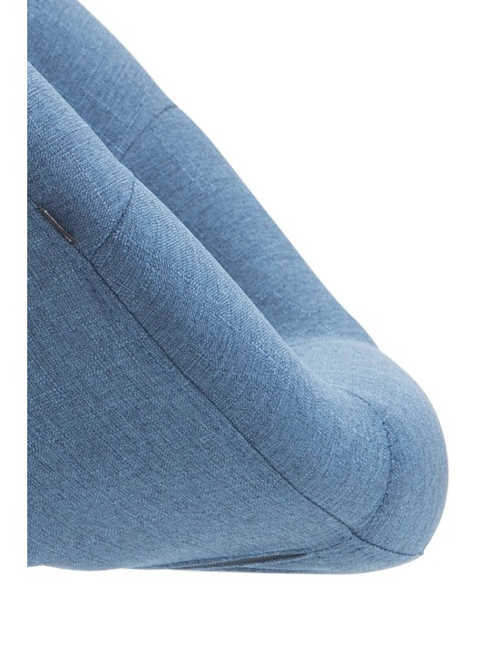 Taburete de bar London V2 tela, azul