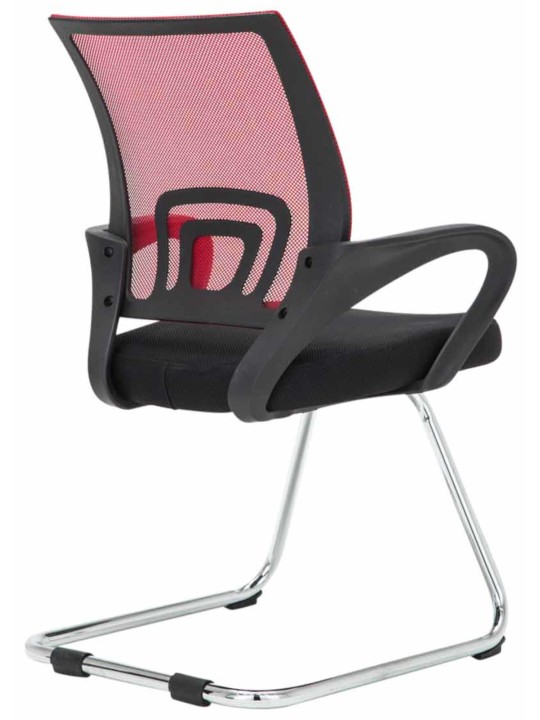 Juego de 2 sillas de visita Eureka, rojo