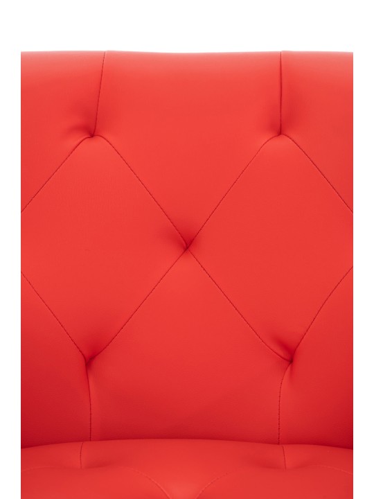 Silla de comedor Langford piel sintética, rojo