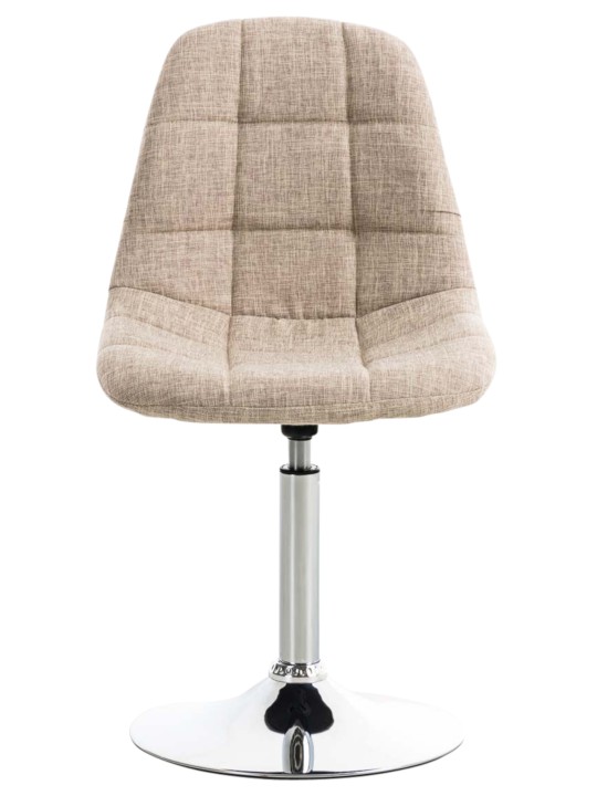 Conjunto de 2 sillas tela Emil, crema