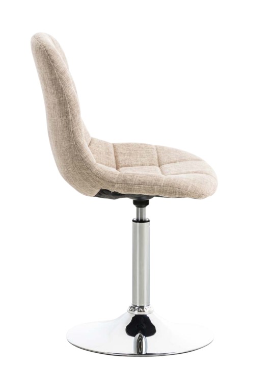 Conjunto de 2 sillas tela Emil, crema