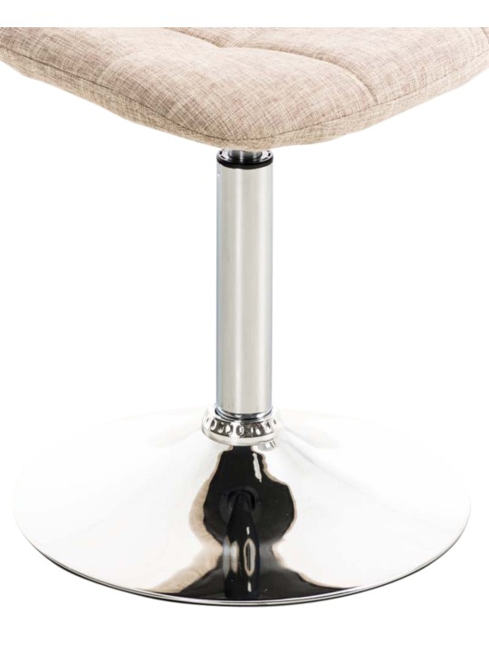 Conjunto de 2 sillas tela Emil, crema