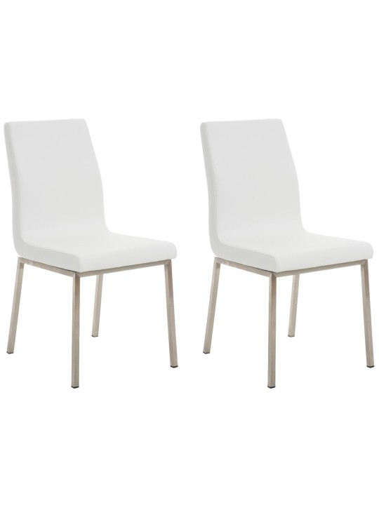 Juego de 2 sillas de comedor Colmar, blanco Juego de 2 sillas de comedor Colmar, blanco