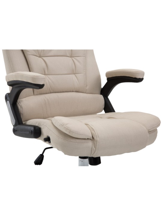 Silla de oficina Thor tela, crema
