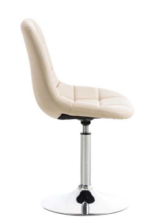 Conjunto de 2 sillas Emil piel sintética, crema Conjunto de 2 sillas Emil piel sintética, crema