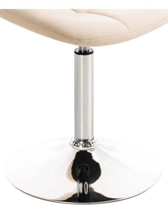 Conjunto de 2 sillas Emil piel sintética, crema Conjunto de 2 sillas Emil piel sintética, crema