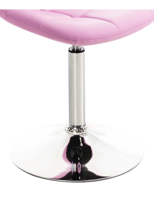 Conjunto de 2 sillas Emil piel sintética, rosa Conjunto de 2 sillas Emil piel sintética, rosa