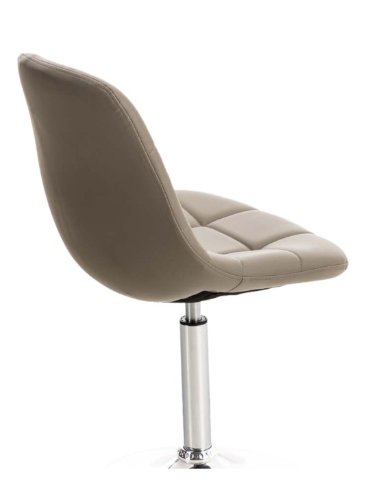 Conjunto de 2 sillas Emil piel sintética, taupe