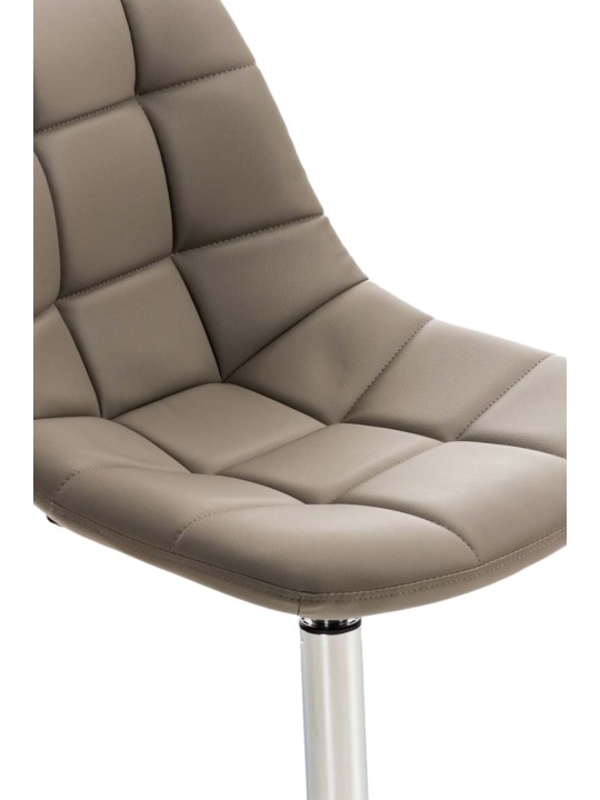 Conjunto de 2 sillas Emil piel sintética, taupe