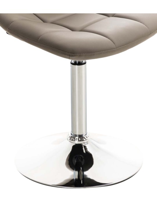 Conjunto de 2 sillas Emil piel sintética, taupe