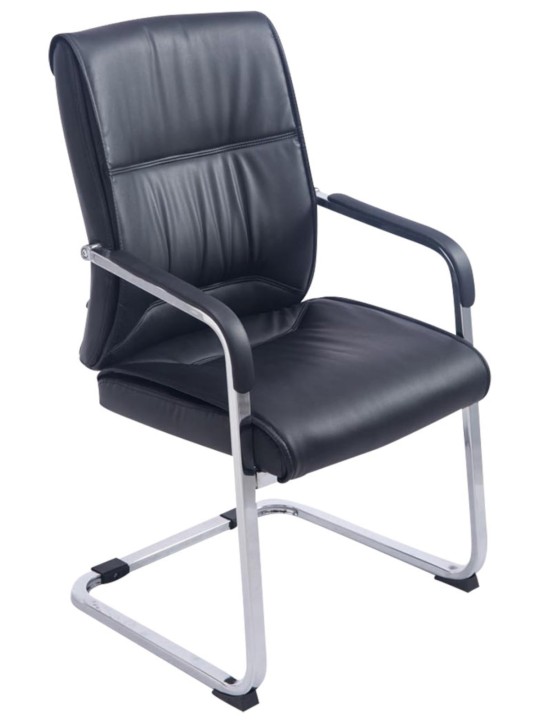 Conjunto de 2 sillas voladizas XL Anubis, negro