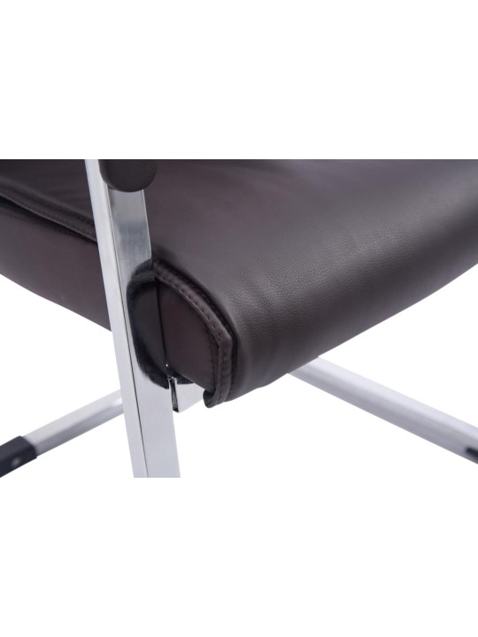 Conjunto de 2 sillas voladizas XL Anubis, marrón