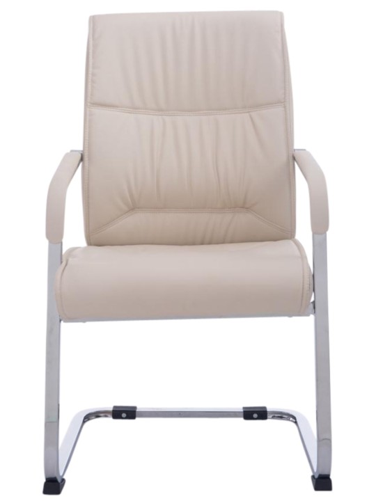 Conjunto de 2 sillas voladizas XL Anubis, crema Conjunto de 2 sillas voladizas XL Anubis, crema