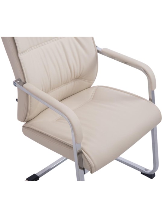 Conjunto de 2 sillas voladizas XL Anubis, crema Conjunto de 2 sillas voladizas XL Anubis, crema