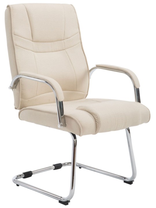 Conjunto de 2 sillas tela Atila, crema Conjunto de 2 sillas tela Atila, crema