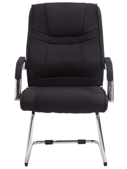 Conjunto de 2 sillas tela Atila, negro