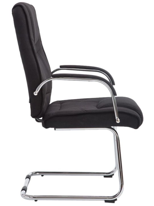 Conjunto de 2 sillas tela Atila, negro