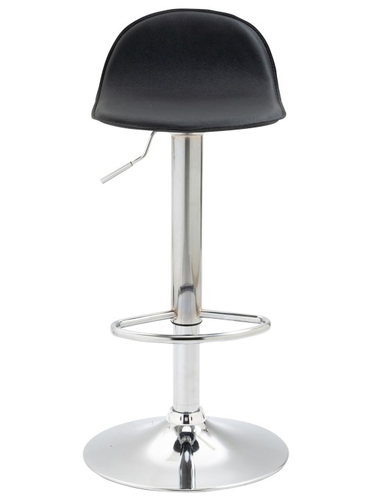 Juego de 2 taburetes de bar Lana V2 cromados, negro Juego de 2 taburetes de bar Lana V2 cromados, negro