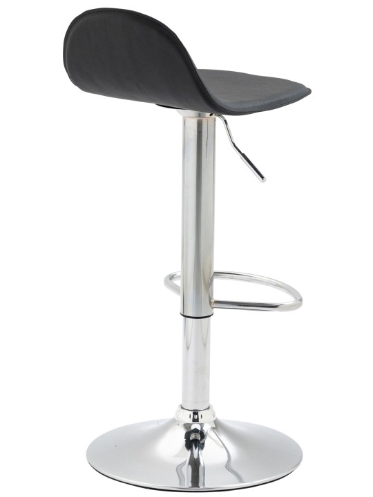 Juego de 2 taburetes de bar Lana V2 cromados, negro Juego de 2 taburetes de bar Lana V2 cromados, negro