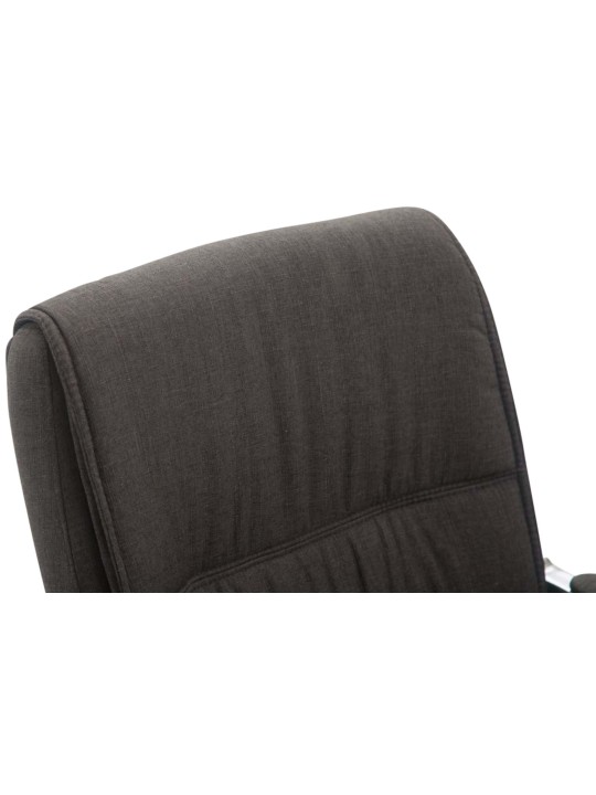 Conjunto de 2 sillas voladizas XL tela Anubis, gris oscuro