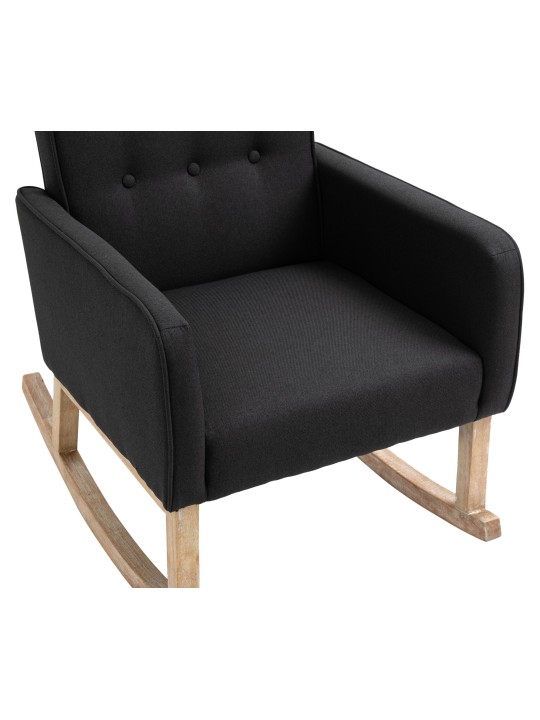 Mecedora Dream tela, negro