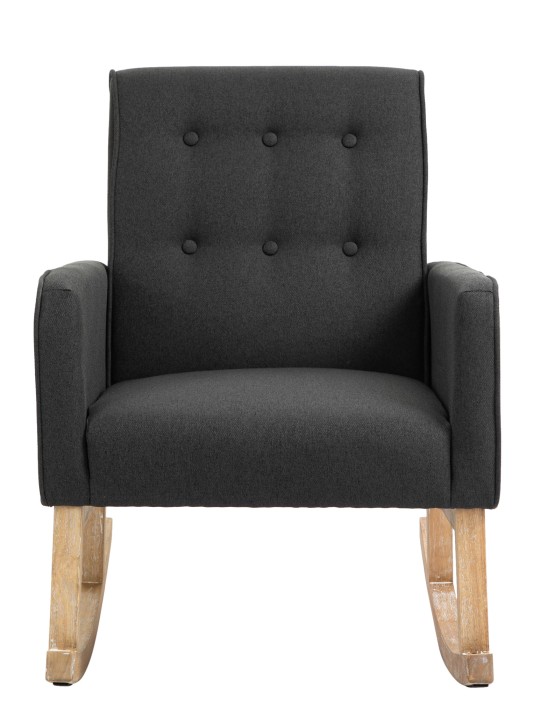 Mecedora Dream tela, gris oscuro