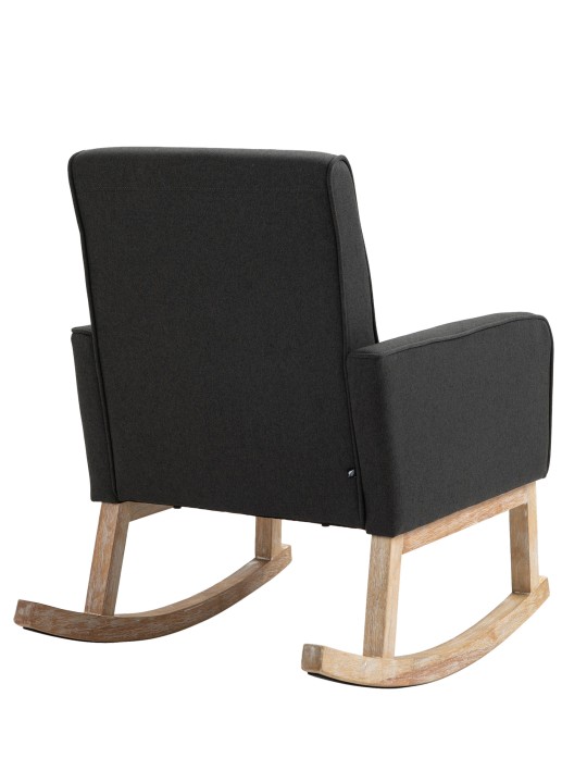 Mecedora Dream tela, gris oscuro