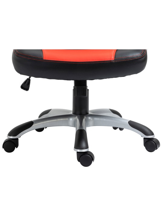 Silla de oficina Foxton piel sintética, negro/rojo Silla de oficina Foxton piel sintética, negro/rojo
