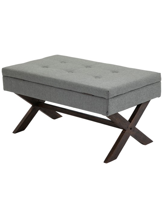 Banco Namaro tela antigua, gris