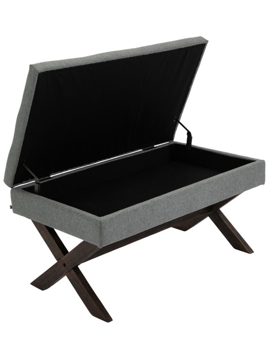 Banco Namaro tela antigua, gris