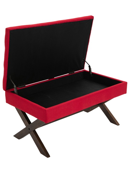 Banco Namaro tela antigua, rojo