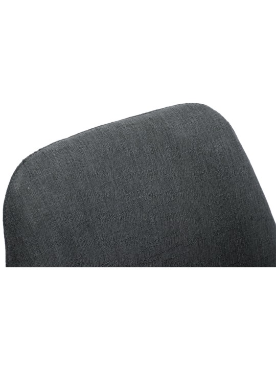 Conjunto de 4 Sillas Toulouse Tela Natura Redondas, gris oscuro