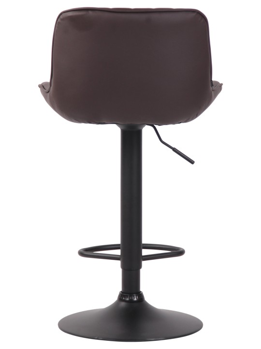 Juego de 2 taburetes de bar Lentini de piel sintética, marrón Juego de 2 taburetes de bar Lentini de piel sintética, marrón