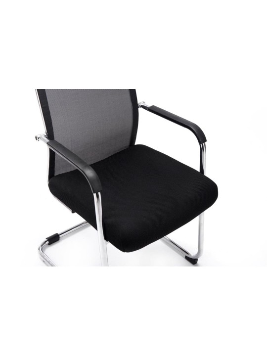 Juego de 2 sillas de visita Brenda, negro