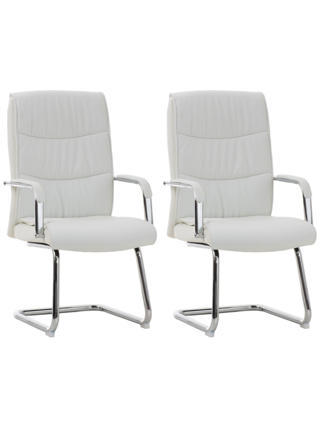 Conjunto de 2 sillas Caro, blanco