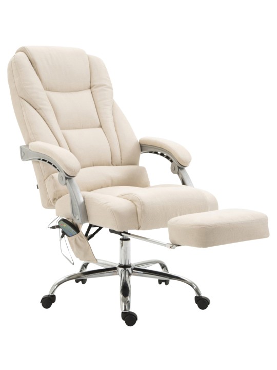 Silla de oficina Pacific tela con función masaje, crema Silla de oficina Pacific tela con función masaje, crema