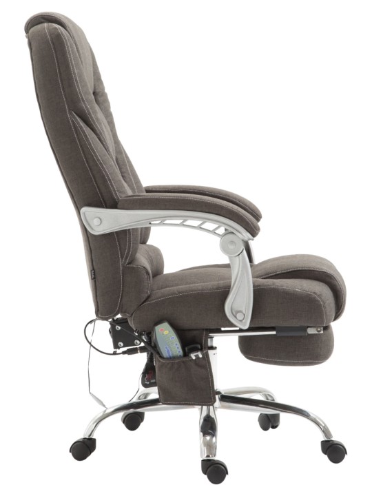 Silla de oficina Pacific tela con función masaje, gris oscuro