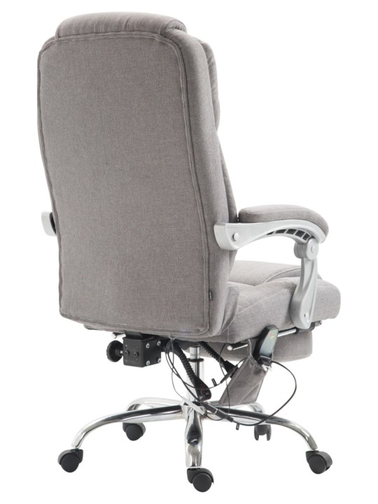 Silla de oficina Pacific tela con función masaje, gris