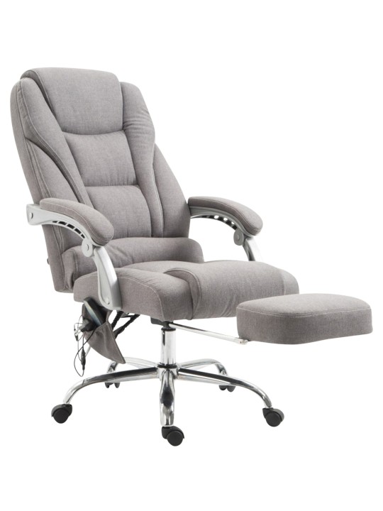 Silla de oficina Pacific tela con función masaje, gris