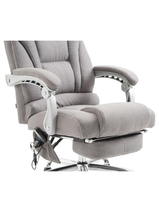 Silla de oficina Pacific tela con función masaje, gris